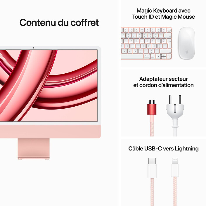 cheap Apple iMac M3 (2023) 24" 16GB 256GB Pink (MQRT3FN/A-16GB-MKPN)