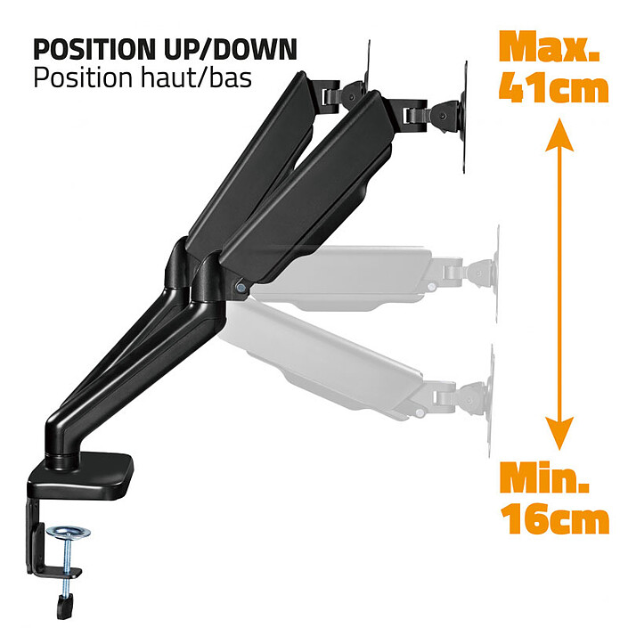 Acheter Advance ADV-ARM2M MecaMounts Dual - Support articulé 2 écrans