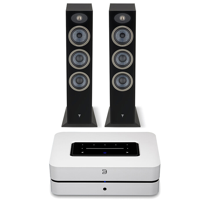 Bluesound Powernode 2021 White + Focal Theva N°2 Black