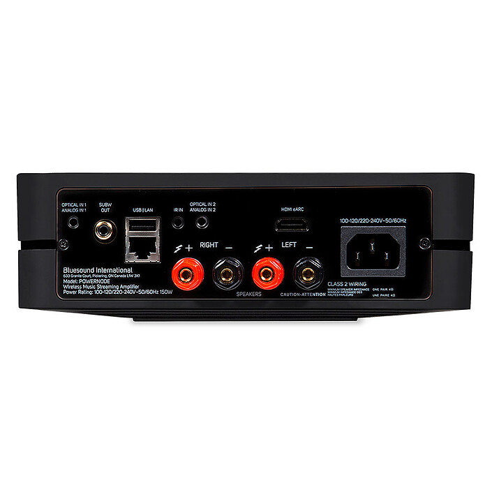 Acheter Bluesound Powernode 2021 Noir + Focal Theva N°2 Dark Wood