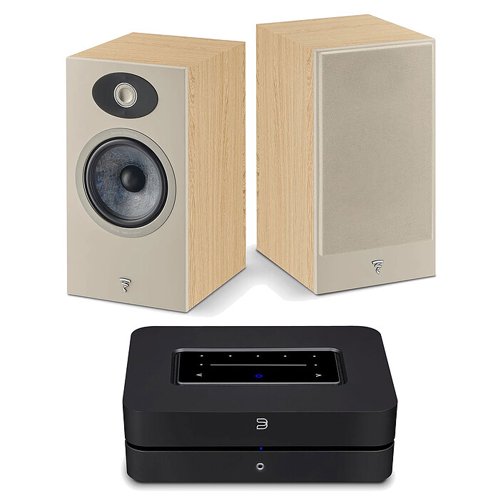 Bluesound Powernode 2021 Black + Focal Theva N°1 Light Wood