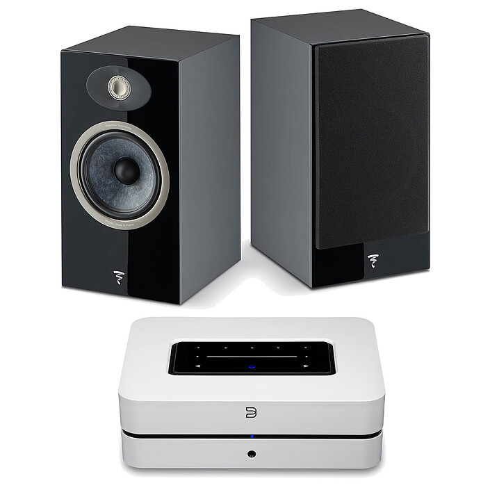 Bluesound Powernode 2021 Blanc + Focal Theva N°1 Noir
