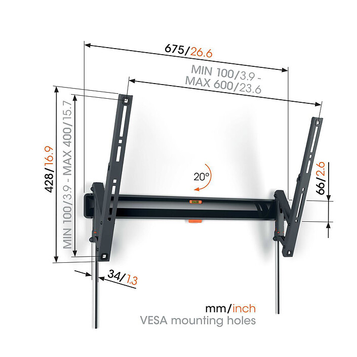 Vogel's Comfort TVM 3615 pas cher