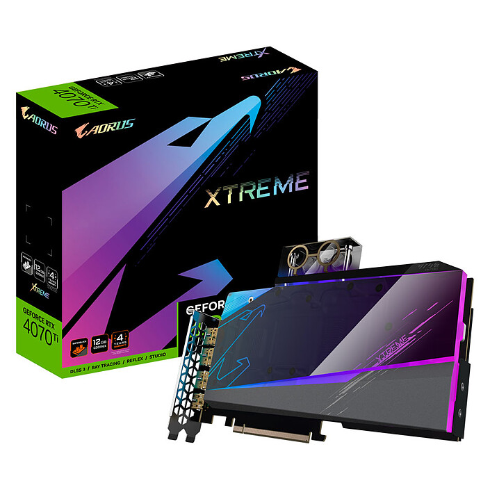 Gigabyte AORUS GeForce RTX 4070 Ti 12GB XTREME WATERFORCE WB 