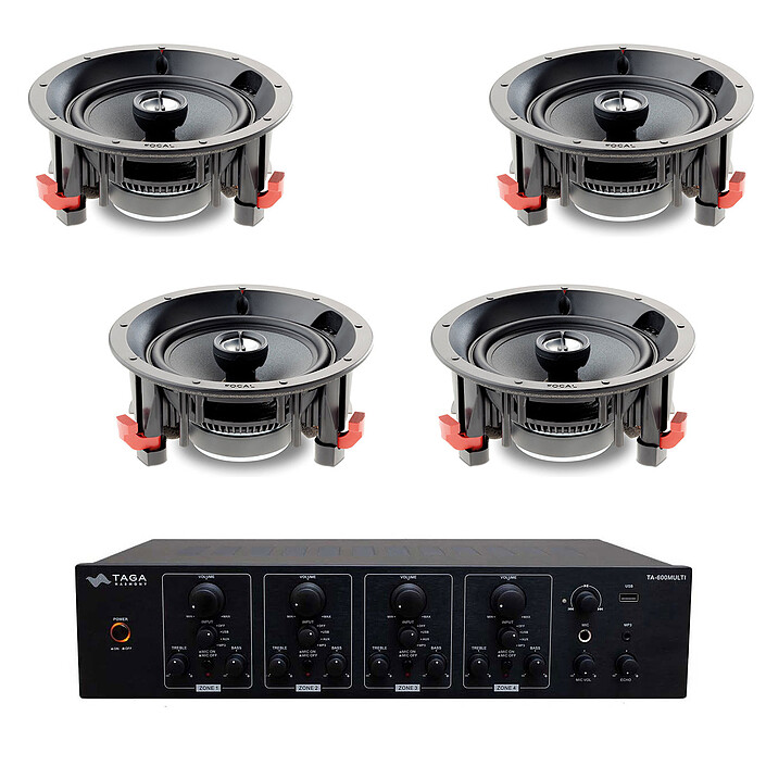 Taga Harmony TA-600multi + Focal 100 ICW 6 (x4)