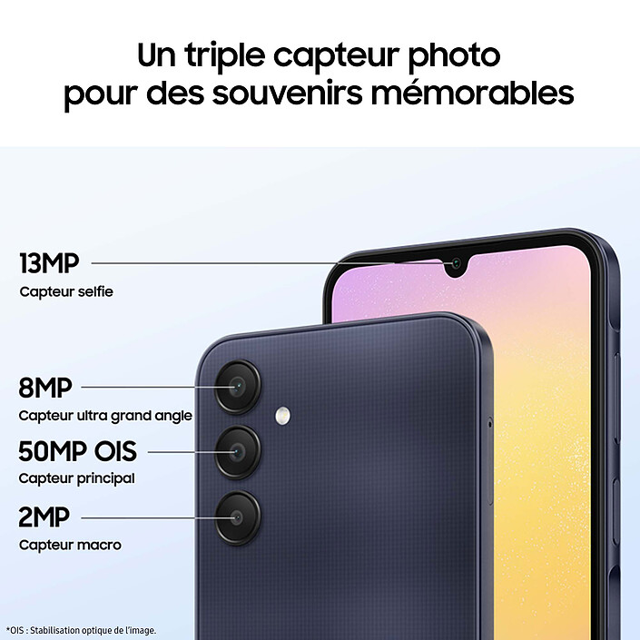 Samsung Galaxy A25 5G Bleu Nuit (8 Go / 256 Go) · Reconditionné pas cher