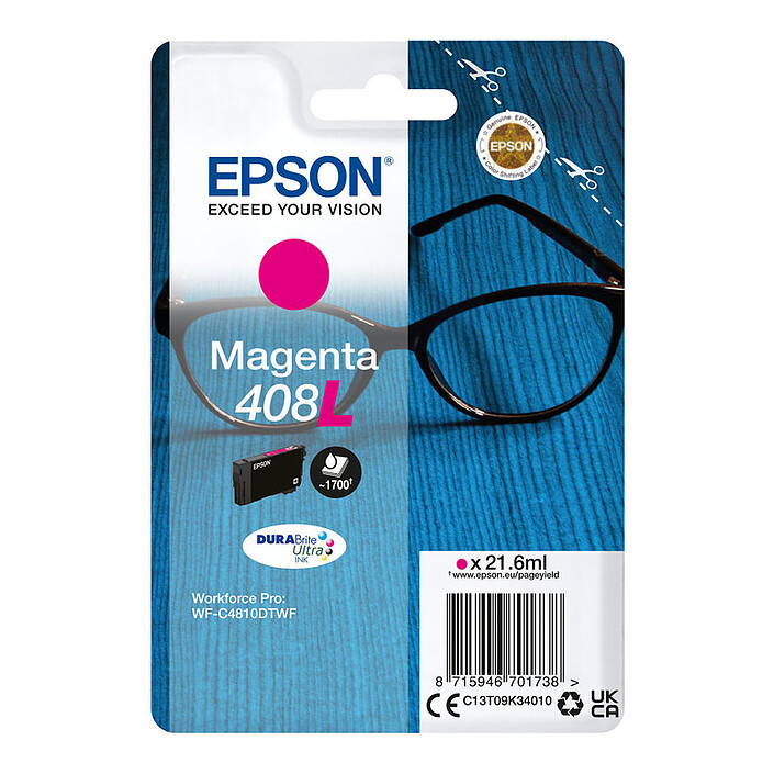 Epson Singlepack Glasses 408L Magenta