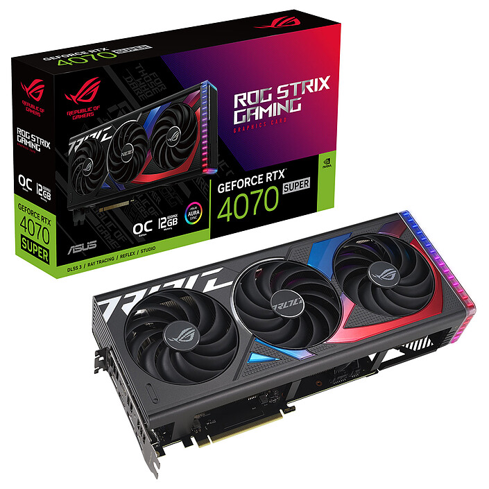 ASUS ROG Strix GeForce RTX 4070 SUPER OC Edition 12 GB · Reconditionné