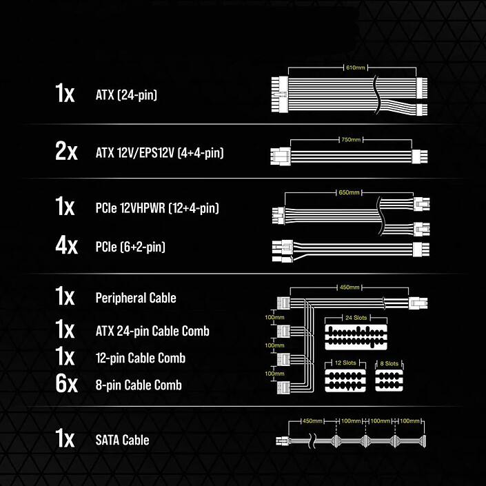 Kit de cables de alimentación Corsair Premium Pro Type 5 Gen 5 - Blanco a bajo precio