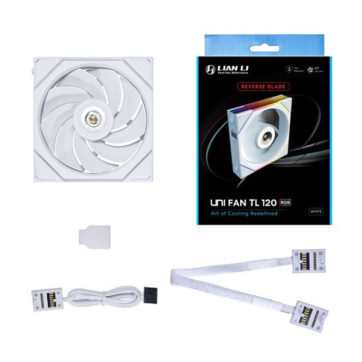 Avis Lian Li Uni Fan TL120 Reverse Blade (blanc)