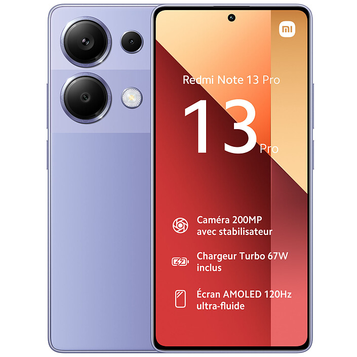 Xiaomi Redmi Note 13 Pro 4G Violet (12 Go / 512 Go) · Reconditionné