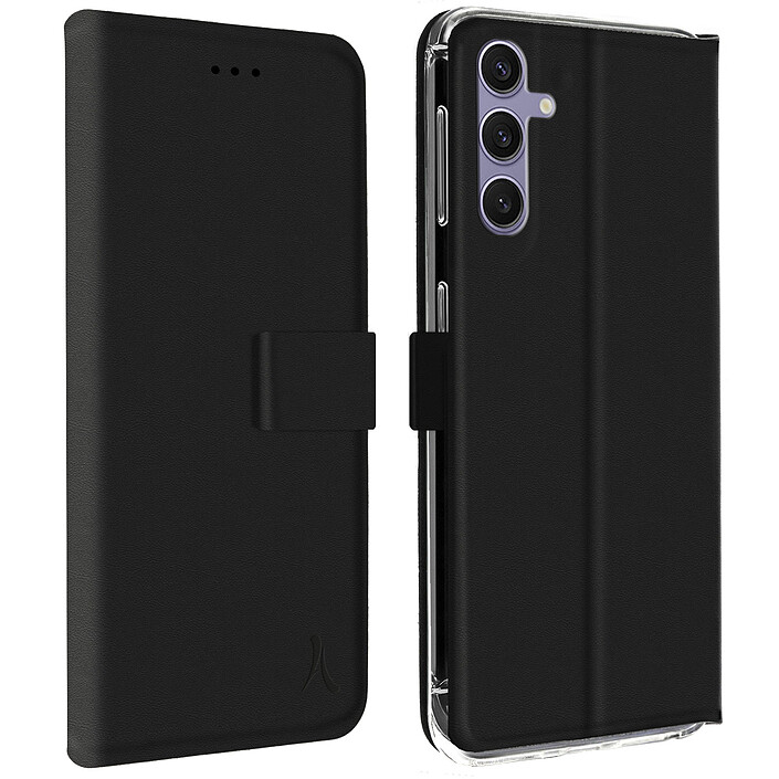 Akashi Etui Folio Porte Carte Noir Samsung Galaxy S24+