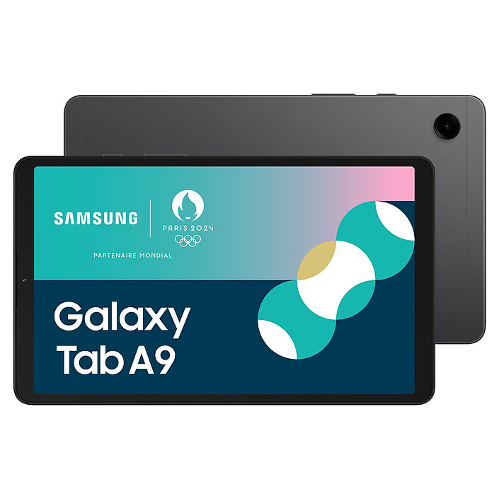 Samsung Galaxy Tab A9 8.7" SM-X110 64 Go Graphite Wi-Fi Tablette Internet - MediaTek MT8781 Octo-Core 2 GHz - RAM 4 Go - 64 Go - Écran 8.7" WXGA+ - Wi-Fi/Bluetooth - Webcam - USB-C - 5100 mAh - Android 13
