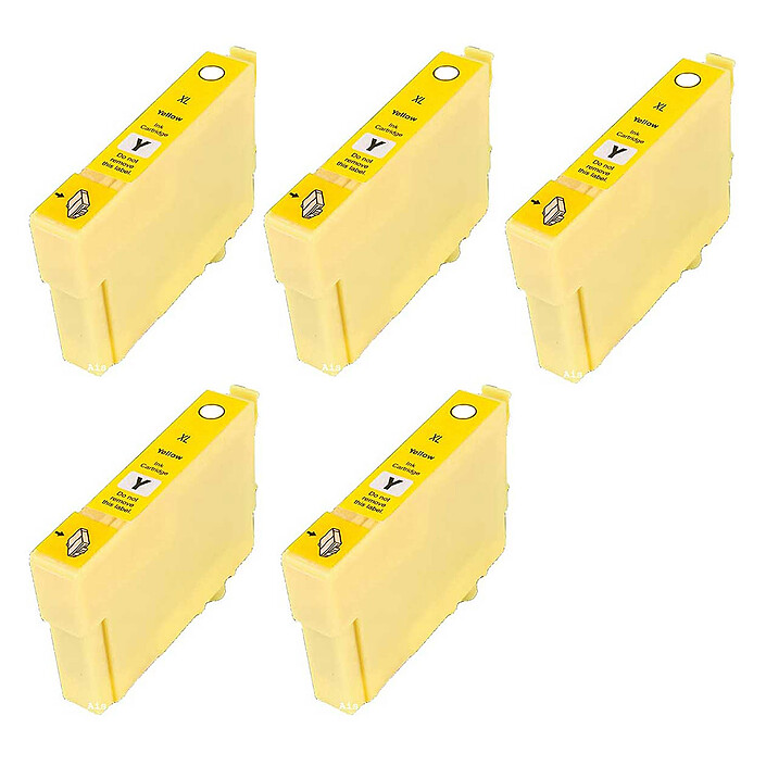 Lot de 5 cartouches compatibles Epson 603XL Étoile de mer (5x jaune)