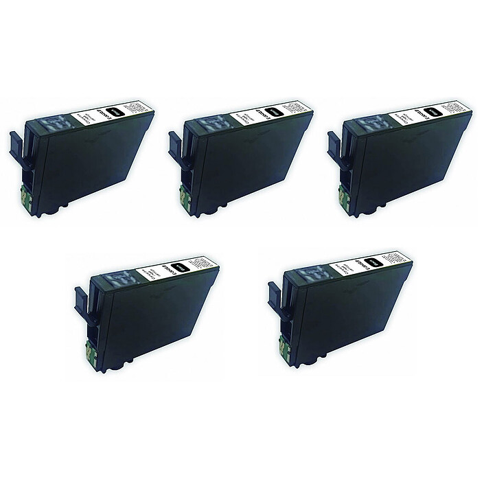 Multipack compatible Epson 604XL Ananas (5 x noir)