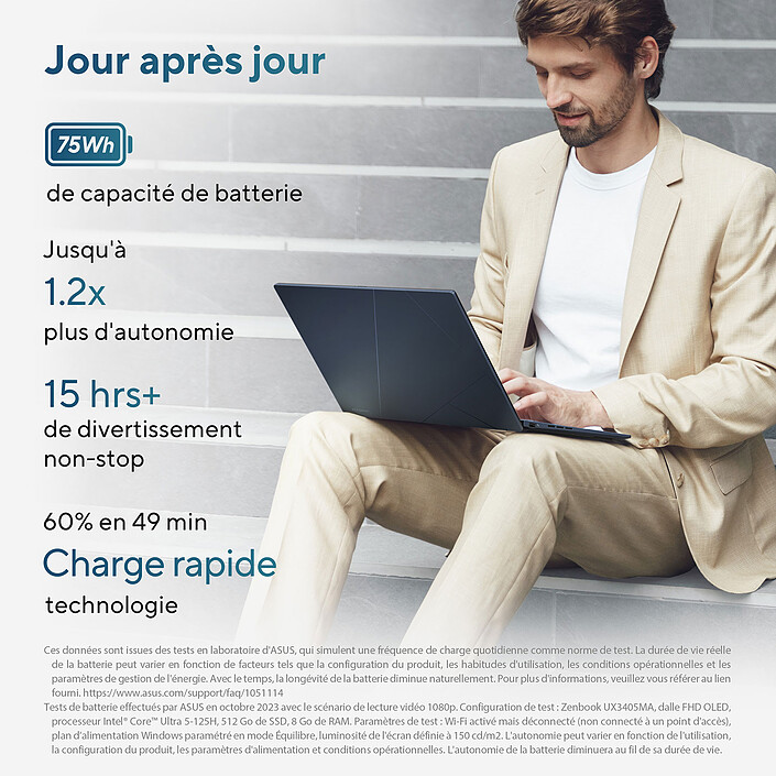 ASUS Zenbook 14 OLED UX3450MA-QD074W pas cher