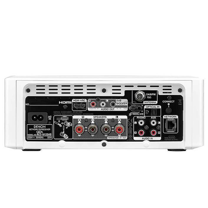 Avis Denon RCD-N12DAB Blanc + Triangle Elara LN01 Chêne avec double grille
