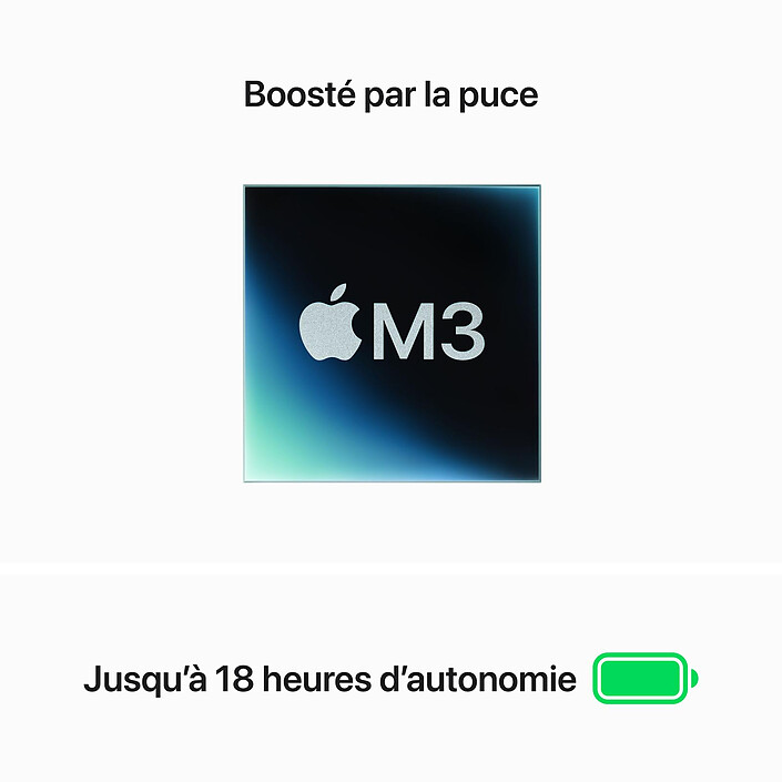 Avis Apple MacBook Air M3 15 pouces (2024) Gris sidéral 8Go/512 Go (MRYN3FN/A)