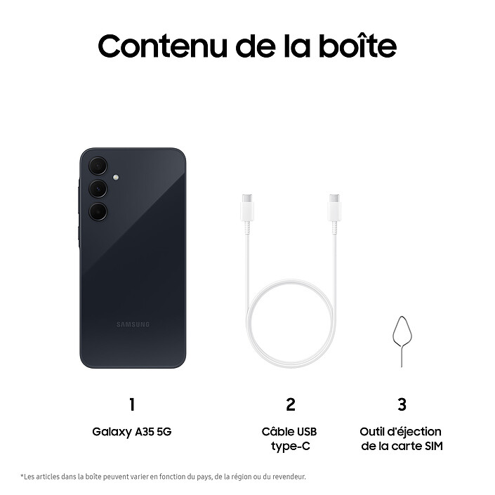 Samsung Galaxy A35 5G Bleu Nuit (6 Go / 128 Go) pas cher