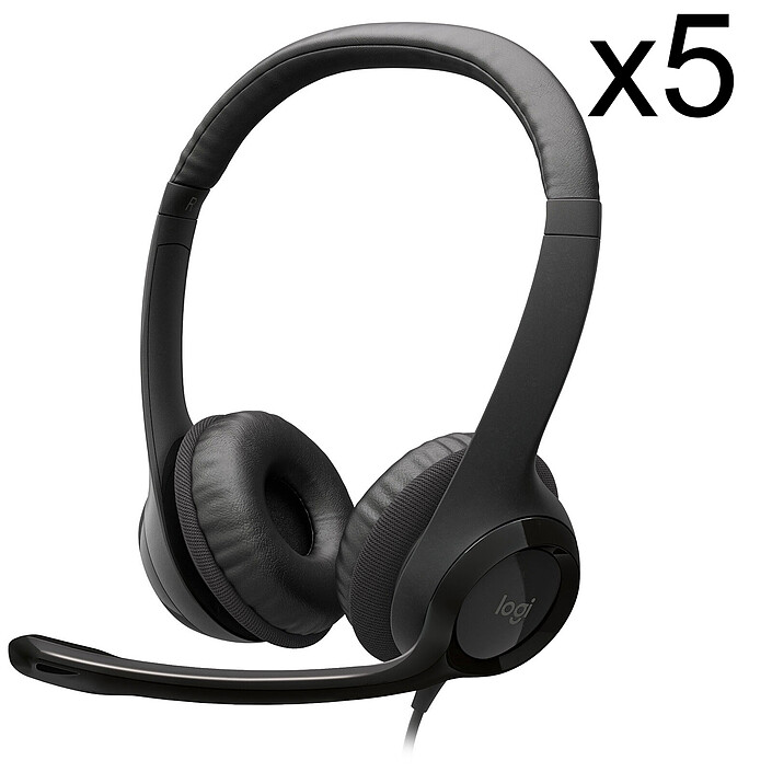 Auriculares USB Logitech H390 (x5)