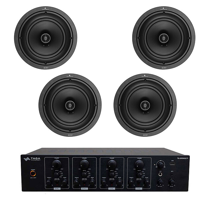 Taga Harmony TA-600multi + Triangle SECRET ICT8 (x4)