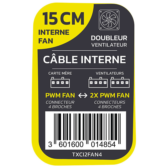 Nota Connettore doppio per ventole PWM a 4 pin di Textorm TXCI2FAN4