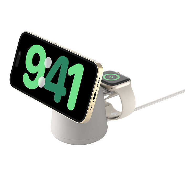 Avis Belkin Belkin Chargeur Magsafe 15W + chargeur pour AppleWatch (Blanc)