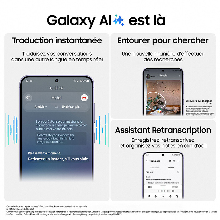 Avis Samsung Galaxy S24+ SM-S926B Indigo (12 Go / 512 Go) · Reconditionné