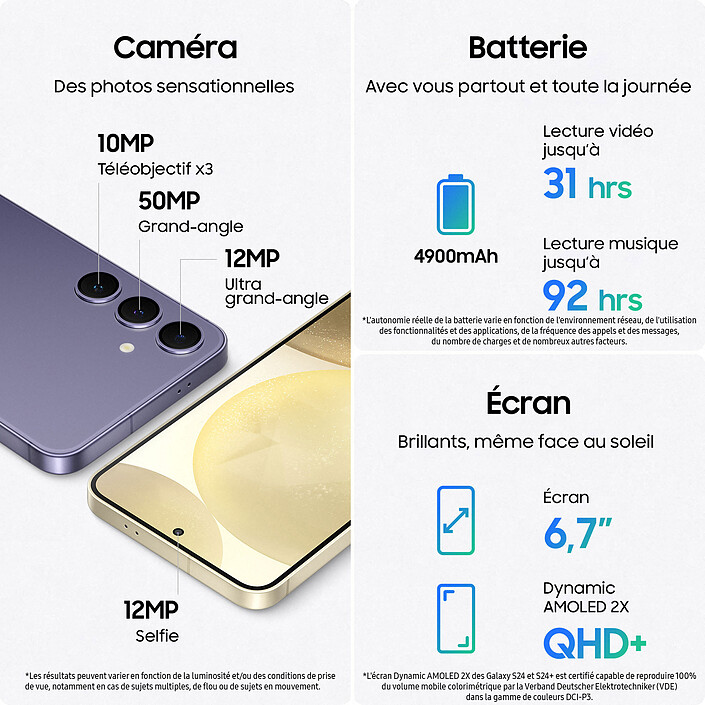 Acheter Samsung Galaxy S24+ SM-S926B Indigo (12 Go / 512 Go) · Reconditionné