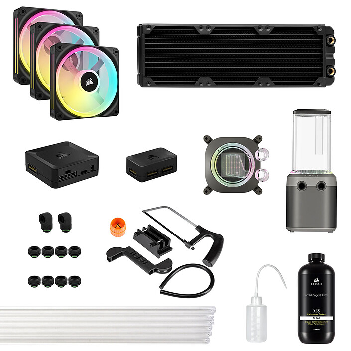 Corsair Hydro X Series iCUE LINK XH405i RGB (Negro)