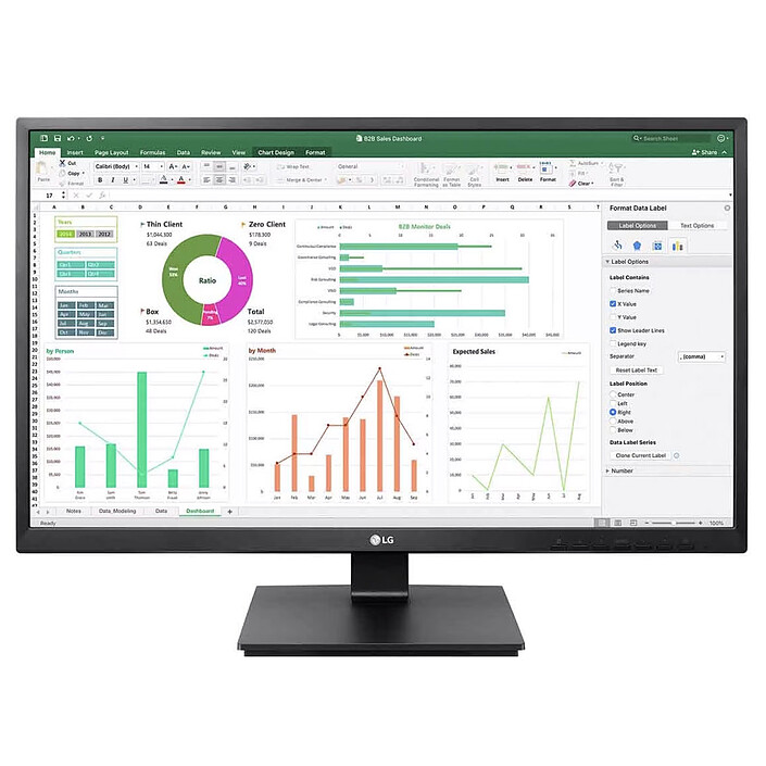 LG 27" LED - 27BK55YP-B