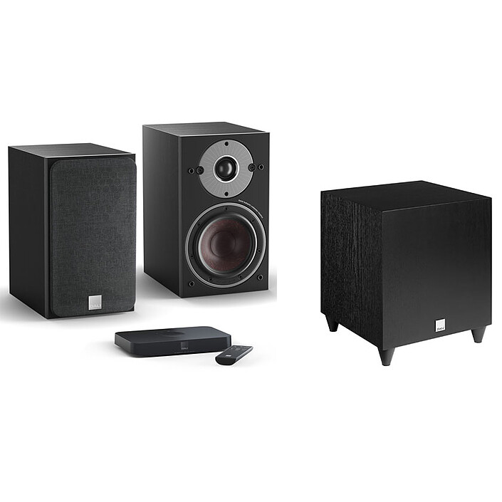 Dali Oberon 1 C Noir + Sound Hub Compact + SUB C-8 D Noir