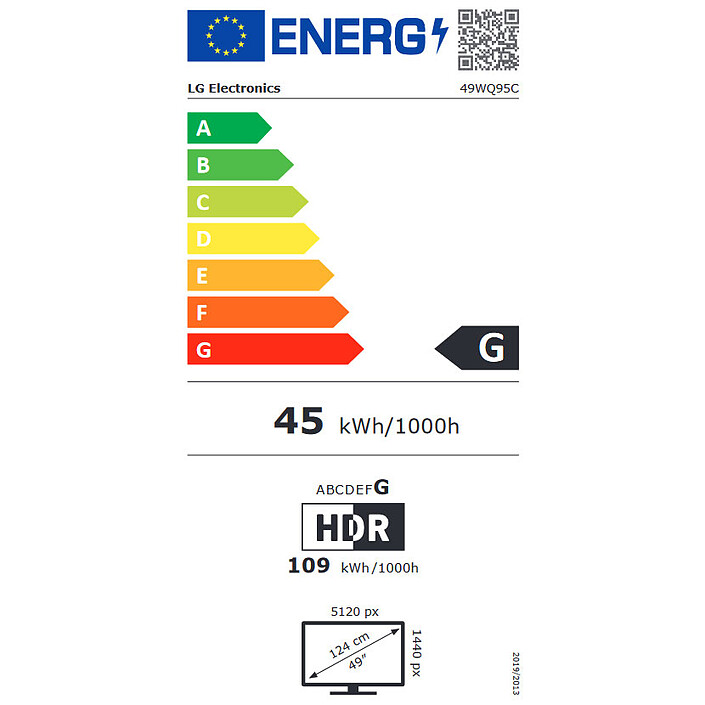 LG 49" LED - 49WQ95C-W pas cher