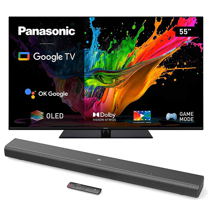 Panasonic TX-55MZ800E + JBL Bar SB510