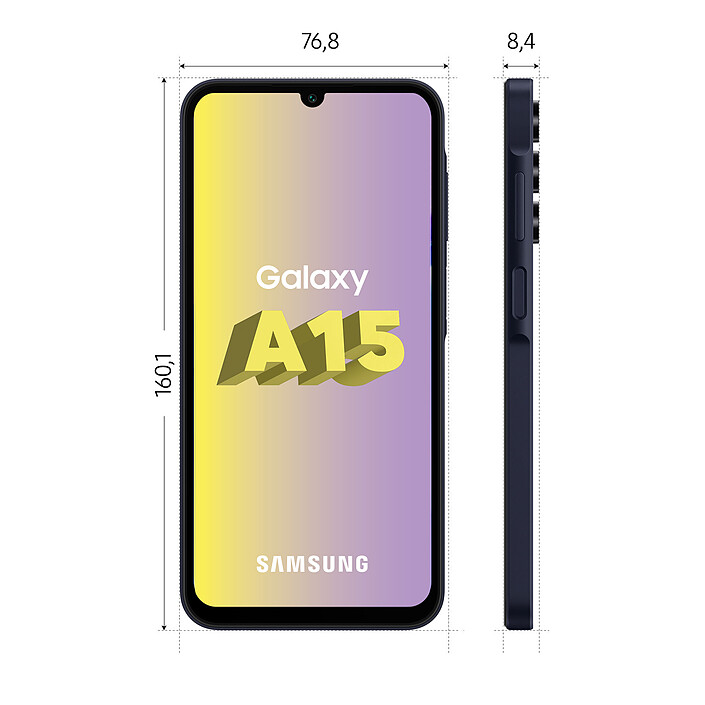 Avis Samsung Galaxy A15 Bleu Nuit (4 Go / 128 Go) · Reconditionné
