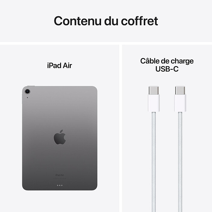 Acheter Apple iPad Air M2 11 pouces (2024) Wi-Fi 256 Go Gris Sidéral