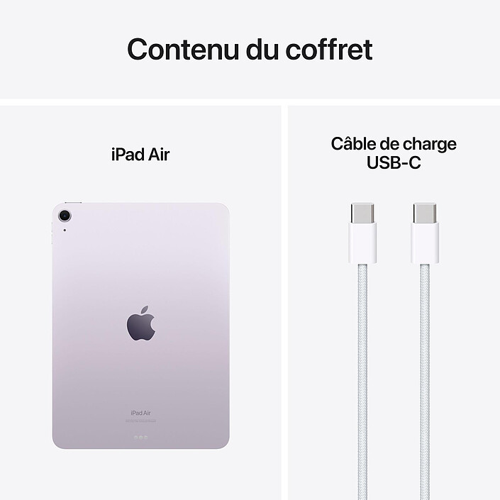 Acheter Apple iPad Air M2 11 pouces (2024) Wi-Fi 512 Go Mauve