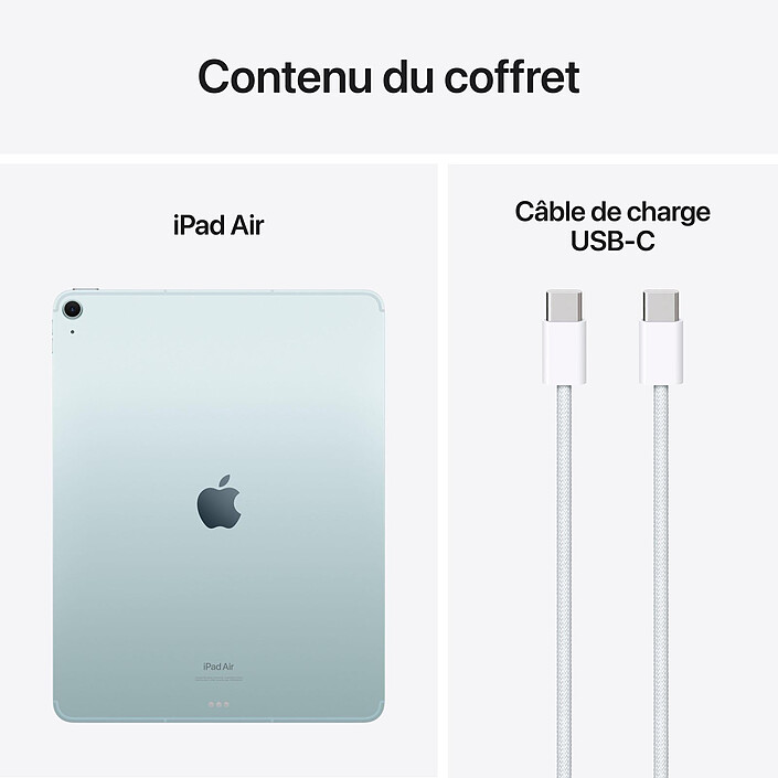 Acheter Apple iPad Air M2 13 pouces (2024) Wi-Fi + Cellular 128 Go Bleu