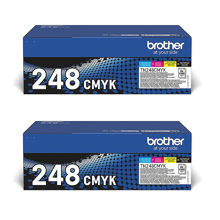 Brother TN-248VAL (Cyan, Magenta, Jaune, Noir) x 2