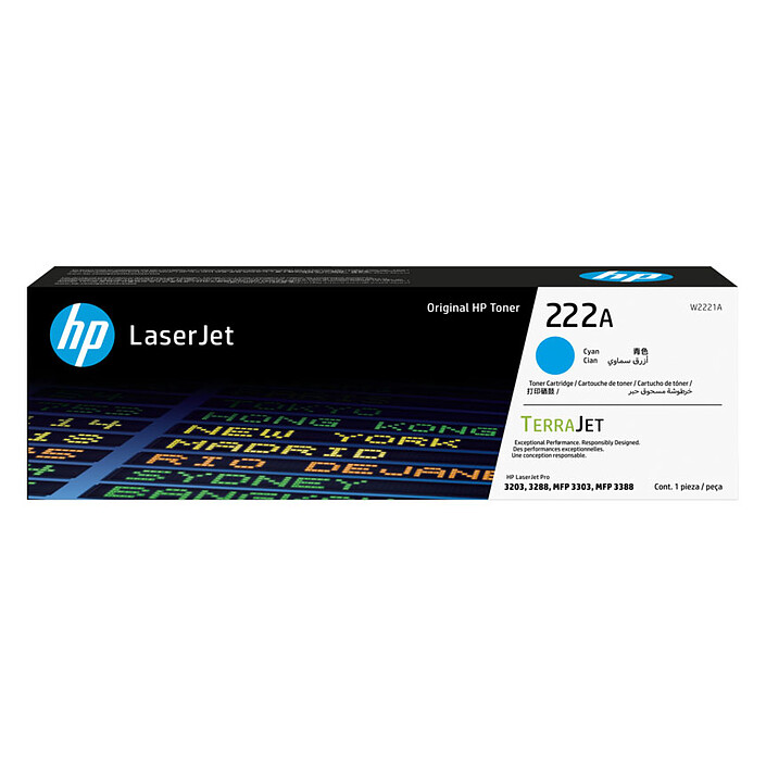 HP 222A (W2221A) - Cyan