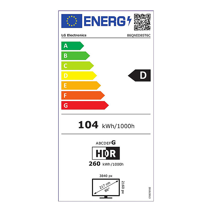 LG 86QNED85 pas cher