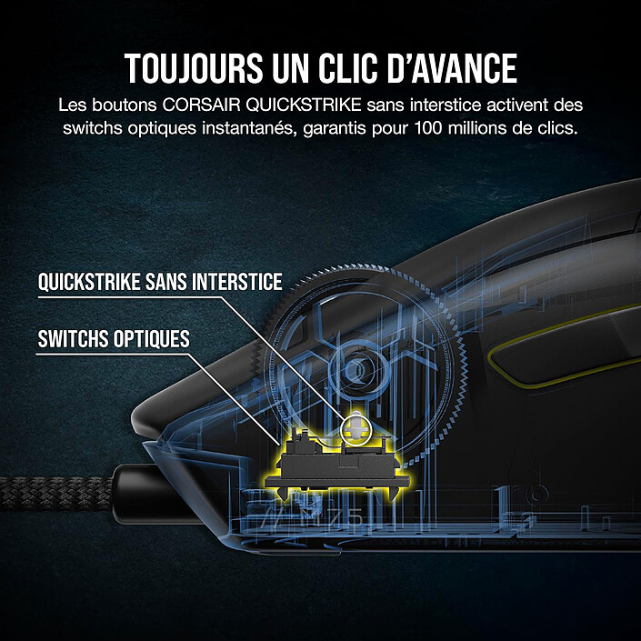 Corsair Gaming M75 (Noir) pas cher