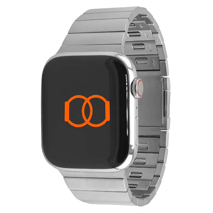 Band Band Bracelet aimanté à maillons détachables argenté 45/49 mm