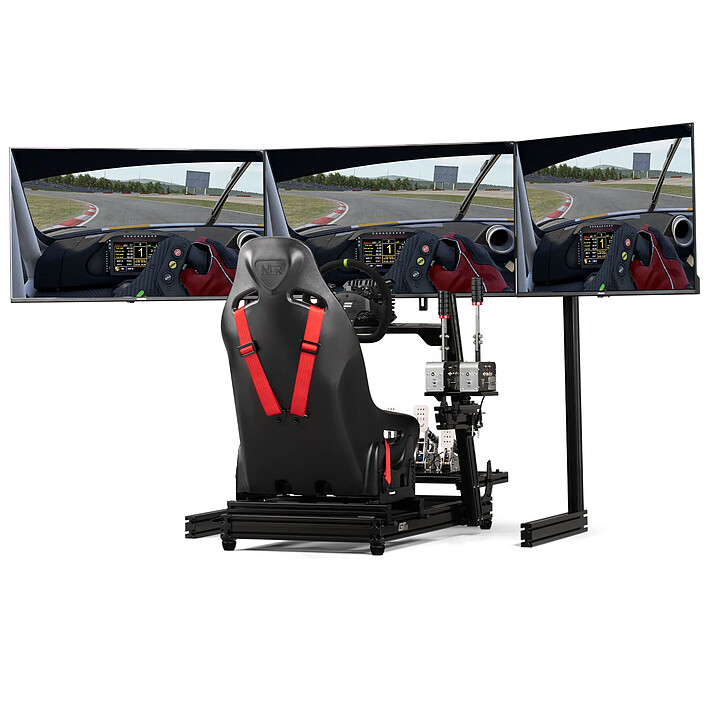 Review Next Level Racing Elite FreeStanding Triple Monitor Stand Add-On Black 
