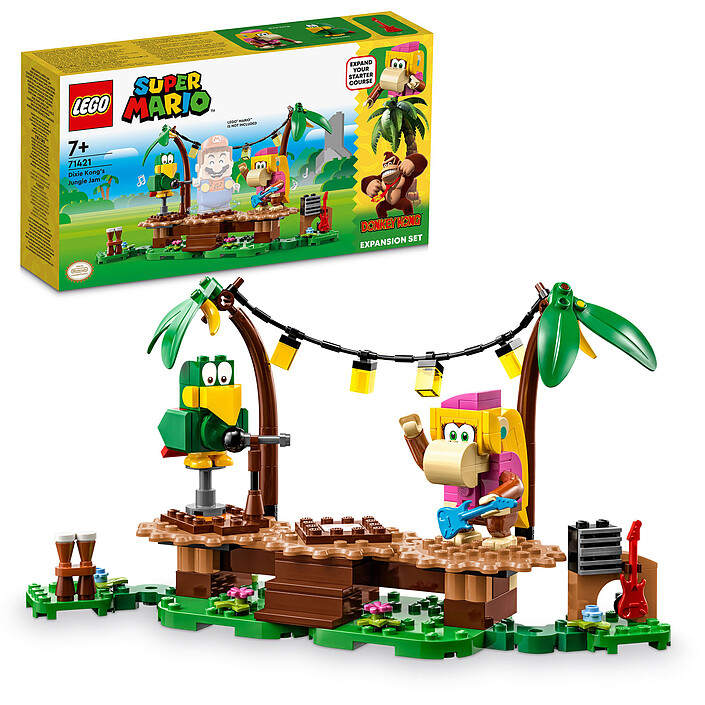 Nota LEGO Super Mario 71421 Set di espansione del concerto della giungla di Dixie Kong