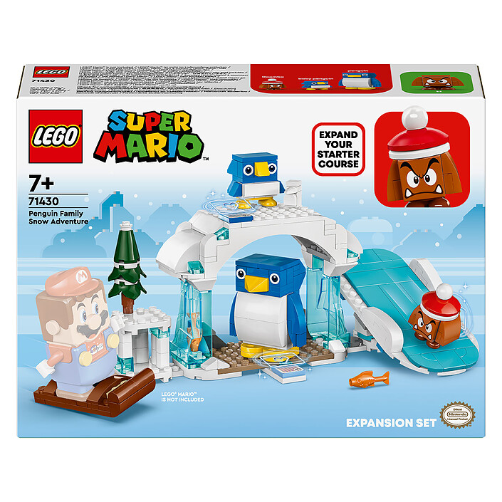 LEGO Super Mario 71430 Set de Expansión Pingüino Familia Aventura en la Nieve 