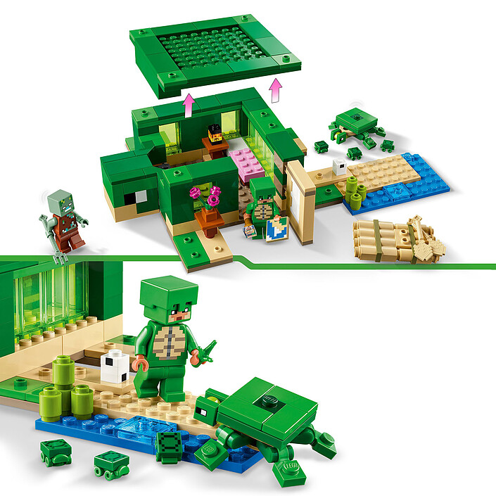 Acquista LEGO Minecraft 21254 La casa della tartaruga sulla spiaggia 