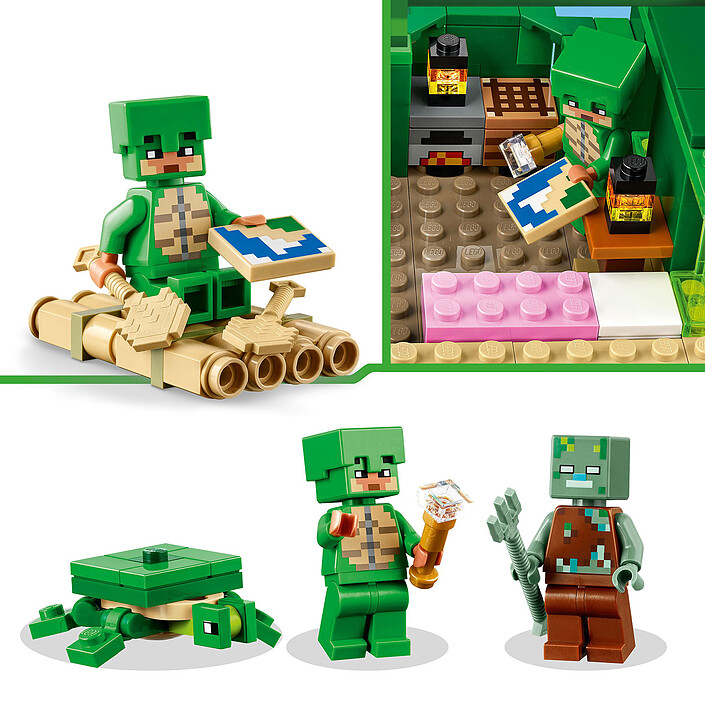 LEGO Minecraft 21254 La casa della tartaruga sulla spiaggia  economico