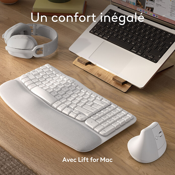 cheap Logitech Wave Keys for Mac (White)