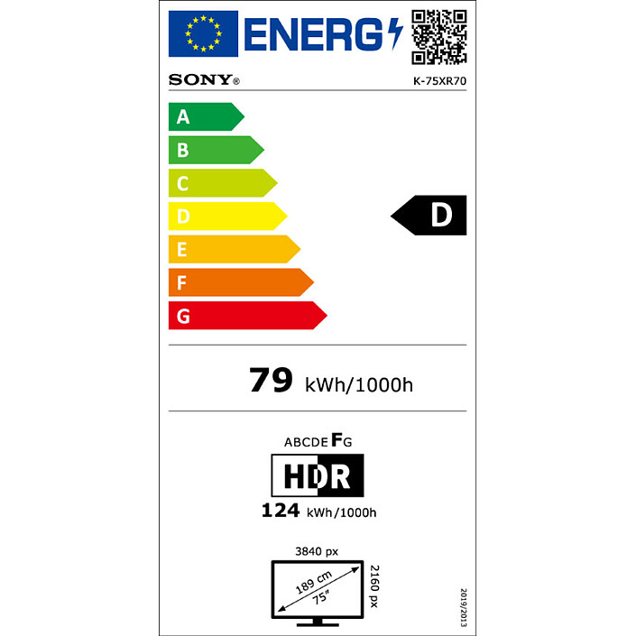 Sony 75 BRAVIA 7 (K-75XR70) economico